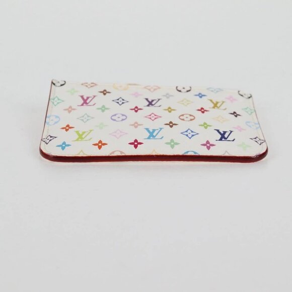 LOUIS VUITTON Monogram Multicolor Pochette Cles NM White M93734 LV Auth 125425V - Picture 7 of 16